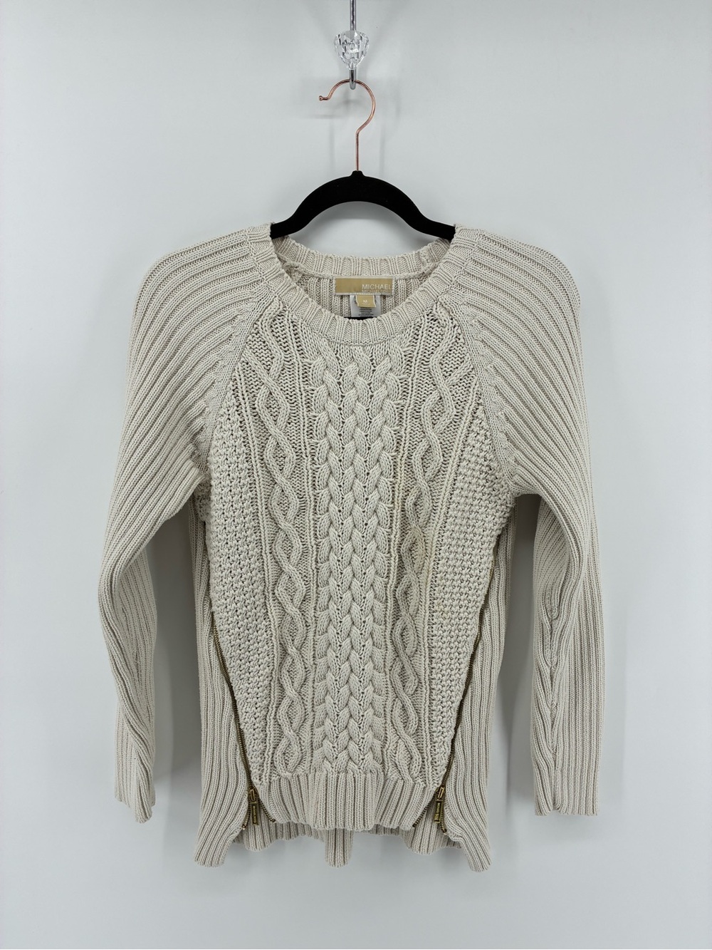 Michael Kors Cream Cable Knit Sweater